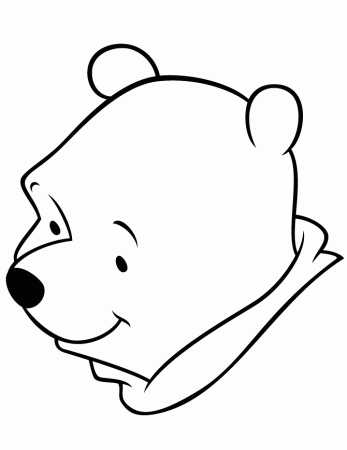 Easy Winnie The Pooh Bear For Toddlers Coloring Page | Free 