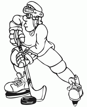 Hockey players Colouring Pages (page 2)