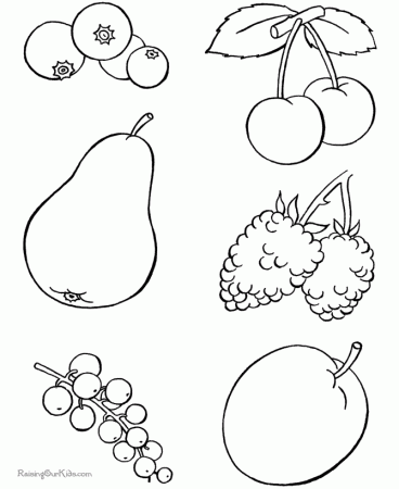 FOOD GROUPS Colouring Pages