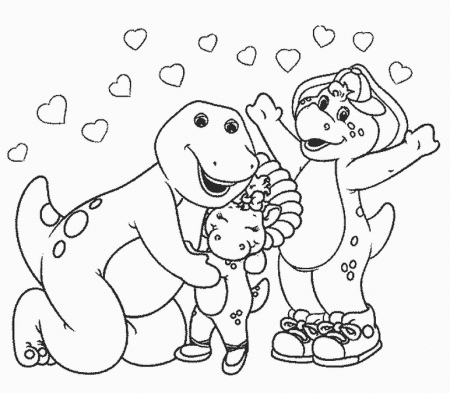 coloring-pages > Barney-friends > 022-BARNEY-AND-FRIENDS-COLORING 