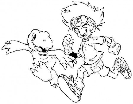 digimon 44 Colouring Pages