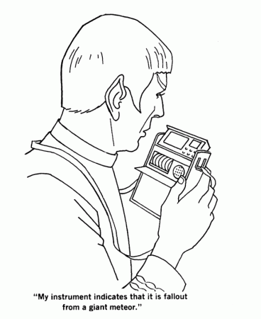Star Trek Coloring Pages - Star Trek Tricorder - TV and Movie 