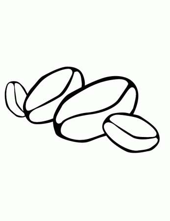 grains of beans Colouring Pages
