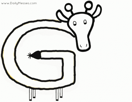 Daily Messes: G is for Green, Grapefruit, and Giraffe