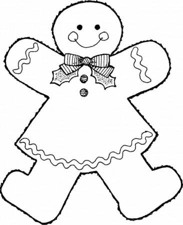 Gingerbread Girl Coloring Page | Coloring Pages