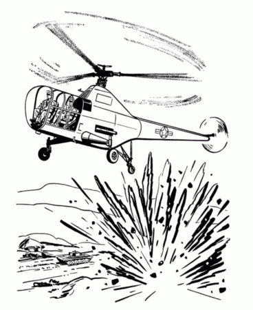 Military Planes Coloring Pages