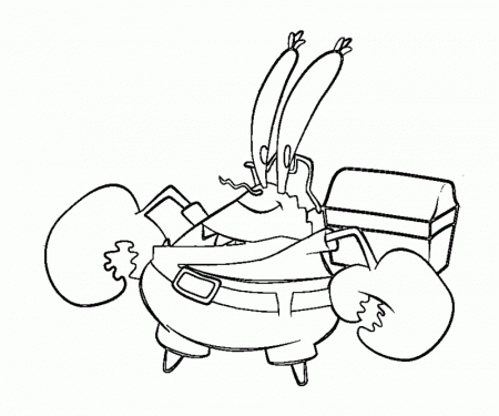11 Mr Krabs Coloring Page