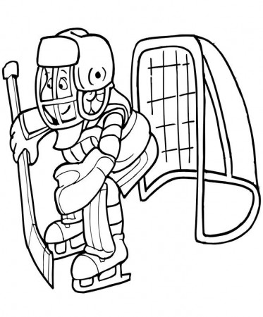 tweety the Hockey Colouring Pages