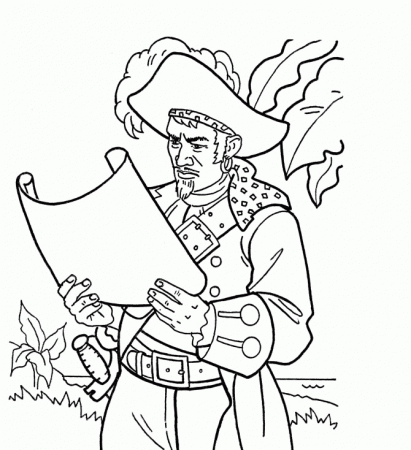 James Norrington Pirates Of The Caribbean Coloring Pages - Pirates 