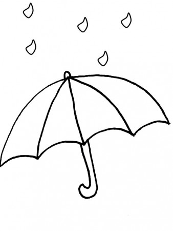 Umbrella Coloring Page