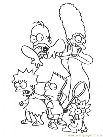 Coloring Pages Simpsons (6) (Cartoons > The Simpsons) - free 