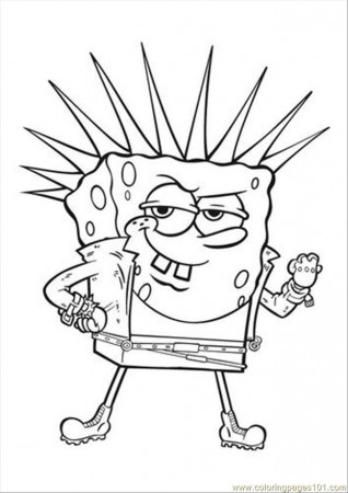 Coloring Pages Sponge Bob3 (Cartoons > SpongeBob) - free printable 