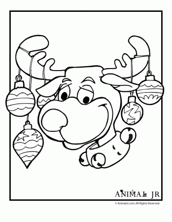 Reindeer Coloring Sheet | Free coloring pages