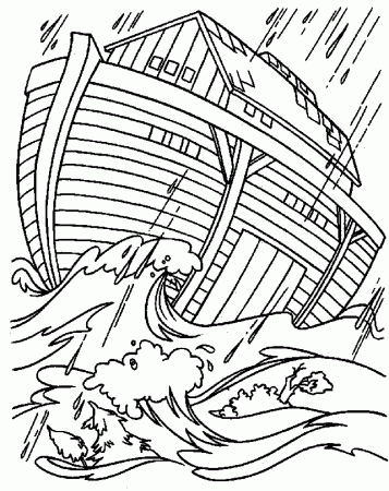 Bible Noah's ark coloring page | HelloColoring.com | Coloring Pages