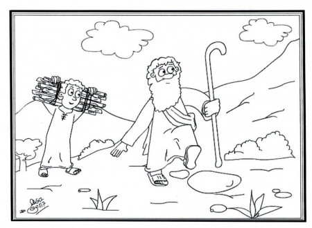 Abraham Aunties Bible Lessons 280639 Abraham And Isaac Coloring Page