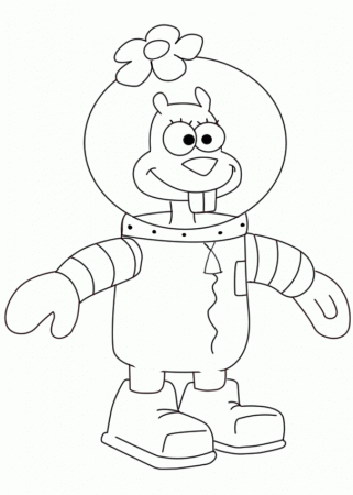 How To Draw Sandy Cheeks | Draw Central