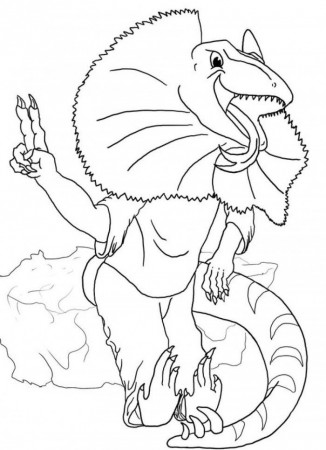 Frilled Lizard Coloring Page | 99coloring.com