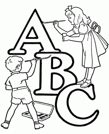 Abc Coloring Pages Free 564 | Free Printable Coloring Pages