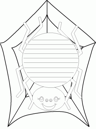 Pix For > Printable Spider Template