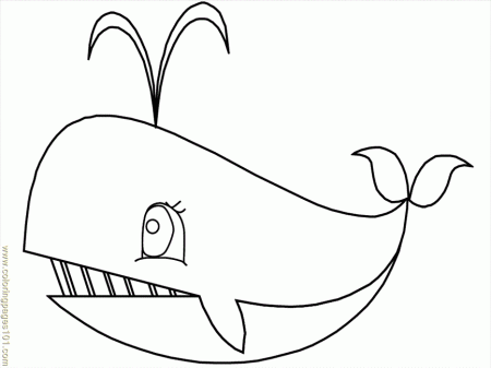 Coloring Pages Whale Fish 08 (Mammals > Whale) - free printable 