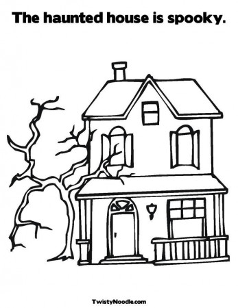 Floating House Colouring Pages (page 3)