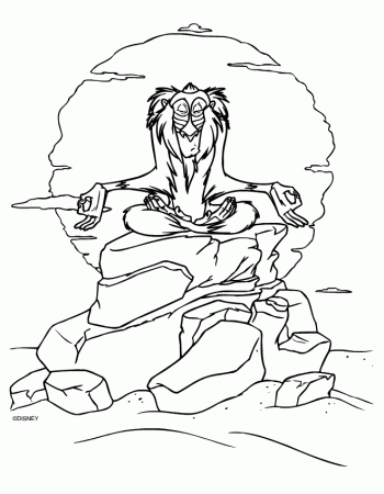 Coloring Pages Lion King Tattoo