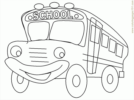Coloring Pages Schoolbus (Education > School) - free printable 