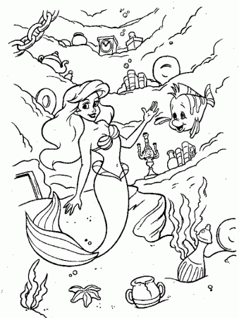 Girly Coloring Printables Mermaid