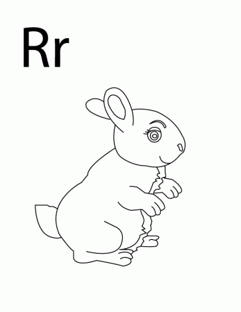 Coloring Pages - Letter-R