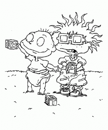 Download Chuckie And Tommy Rugrats Coloring Pages Or Print Chuckie 
