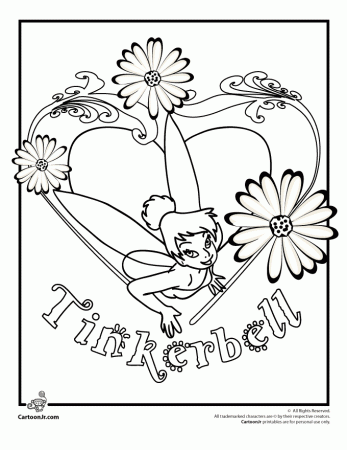 tinker bell coloring pages