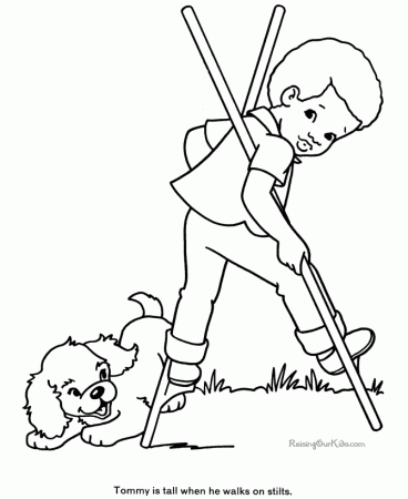 Free printable dogs, puppies to color 111