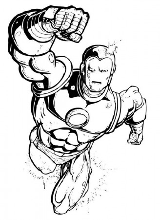 IRON MAN coloring pages : 5 free superheroes coloring sheets
