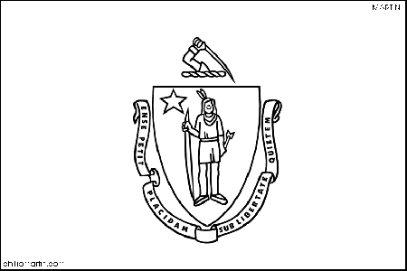 Free United States Clip Art by Phillip Martin, Massachusetts State 