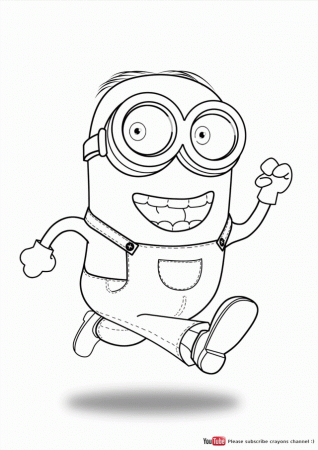Minion Coloring Page Crayon 203406 Minion Coloring Pages