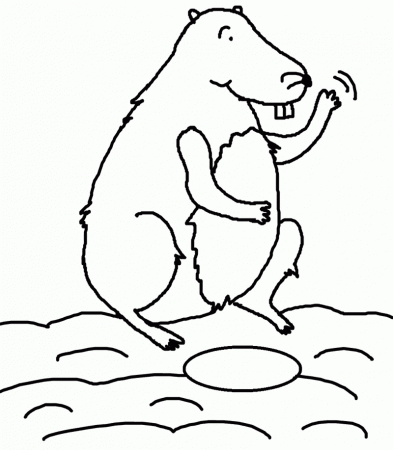 Groundhog Day Coloring Page - Groundhog Day Coloring Pages 