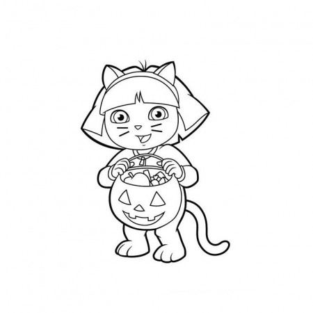 halloween coloring pages dora | The Coloring Pages