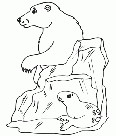 Free Printable Polar Bear Coloring Pages For Kids