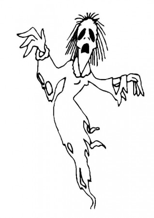 printable coloring pages ghost halloween picture