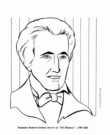 Andrew Jackson Coloring pages - Free and Printable!