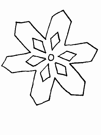 Snowflake Template To Trace from coloringhome.com