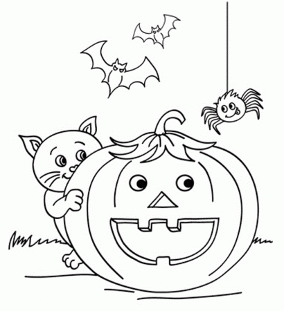 Scary-Halloween-Coloring-Page | COLORING WS
