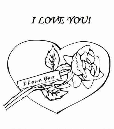 I Love You | Free Coloring Pages - Part 6