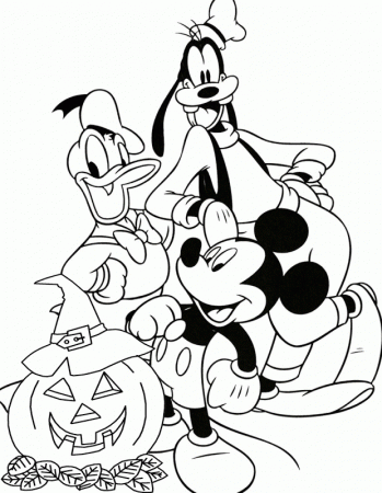 Halloween Disney Coloring Pages