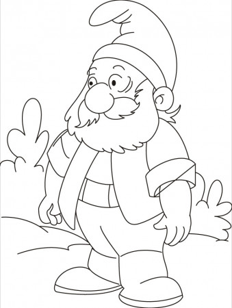Gnomes lost his way, could you help him coloring pages | Download 
