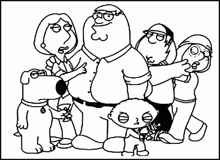Family Guy fun Colouring Pages