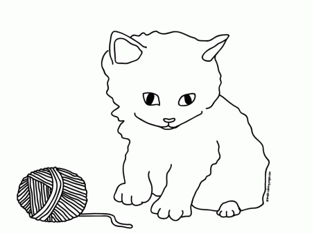 Cute Kitten Coloring Pages Cute Kitten Coloring Pages Free 161107 