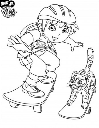 Printable Diego Coloring Pages Pics Printable Diego Coloring 