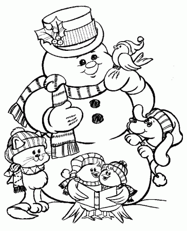 christmas snowman printables for kids 2013 - Coloring Point