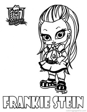 Frankie Stein Monster High Coloring Pages - Coloring Pages